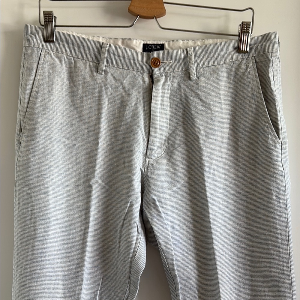 J. Crew The Sutton blue and white striped summer pants